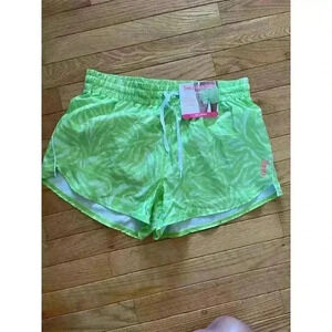 Juicy Couture Women's Sport Woven Run Shorts Voltage Green Size M